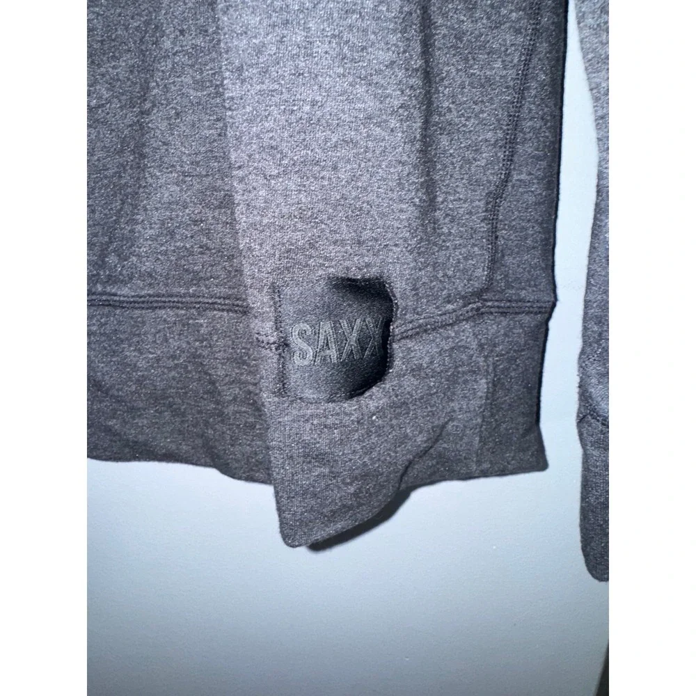 Saxx‎ 3six five lightweight gray crewneck sweatshirt medium